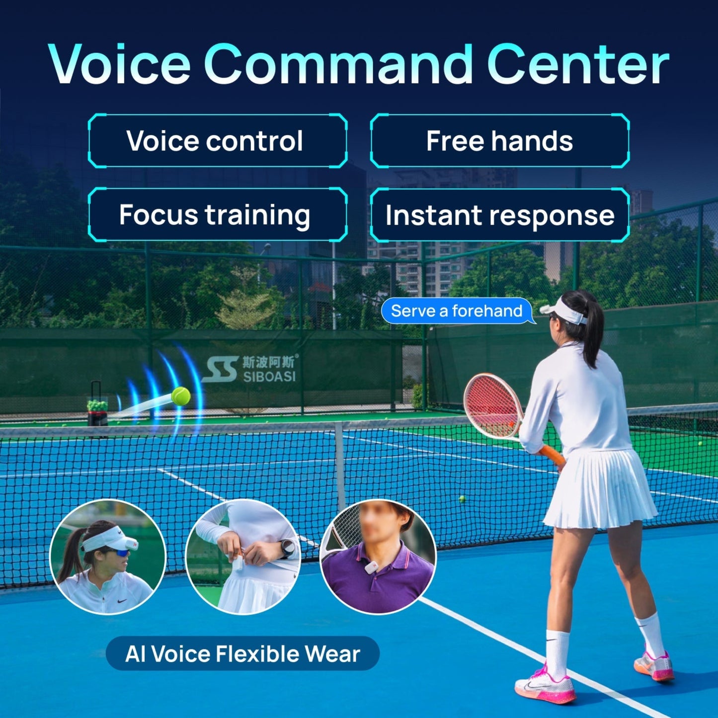 Intelligent Tennis Ball Machine Equipment T7 PRO AI