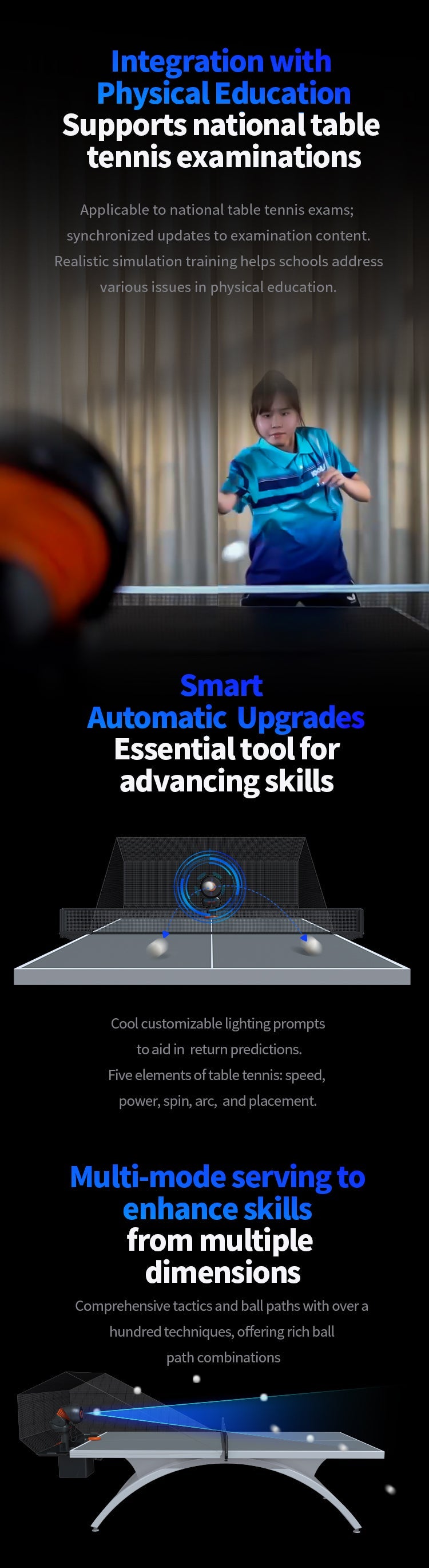 SIBOASI P2300 Table Tennis Ball Machine (SS-P2300)