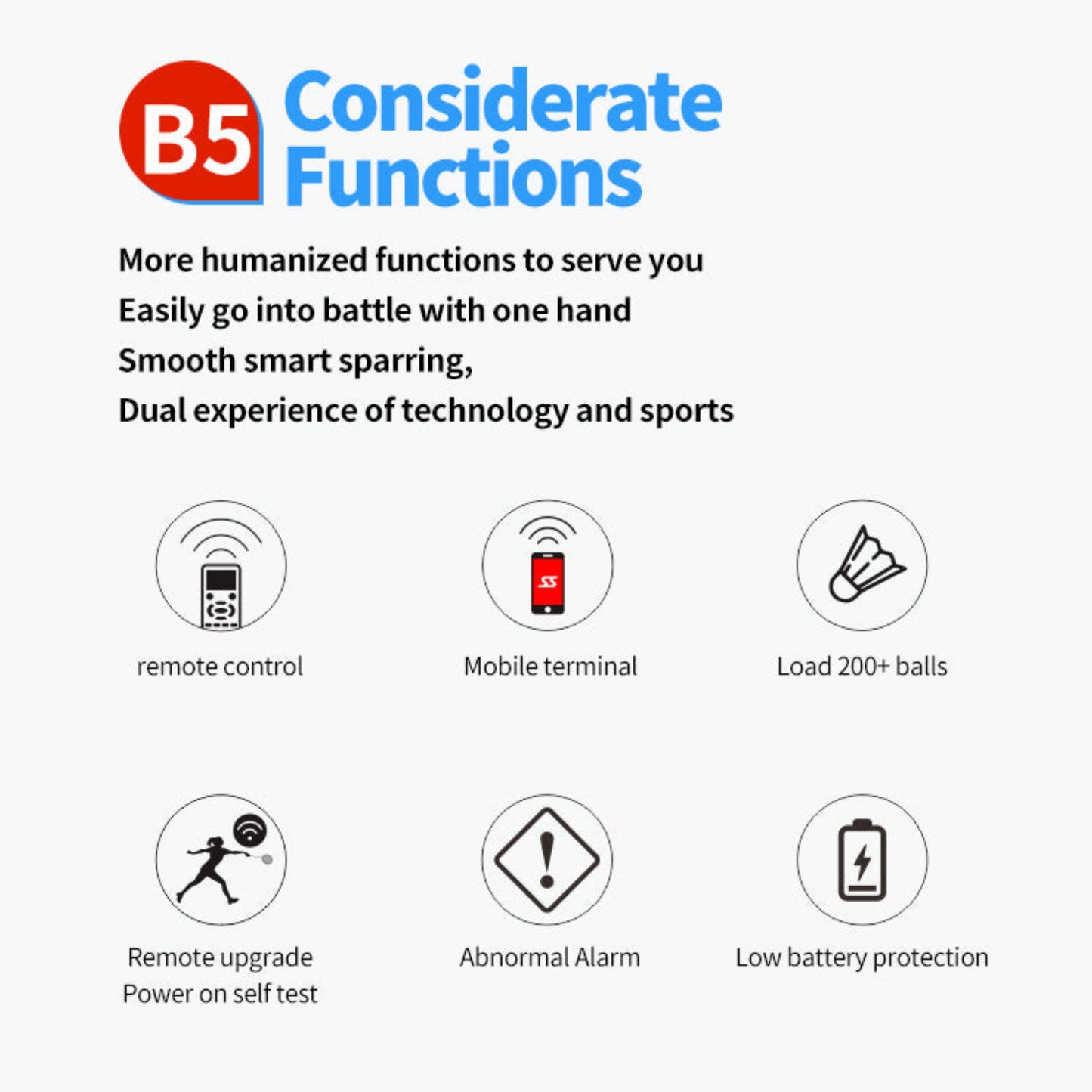 Badminton Machine SIBOASI SS-B5