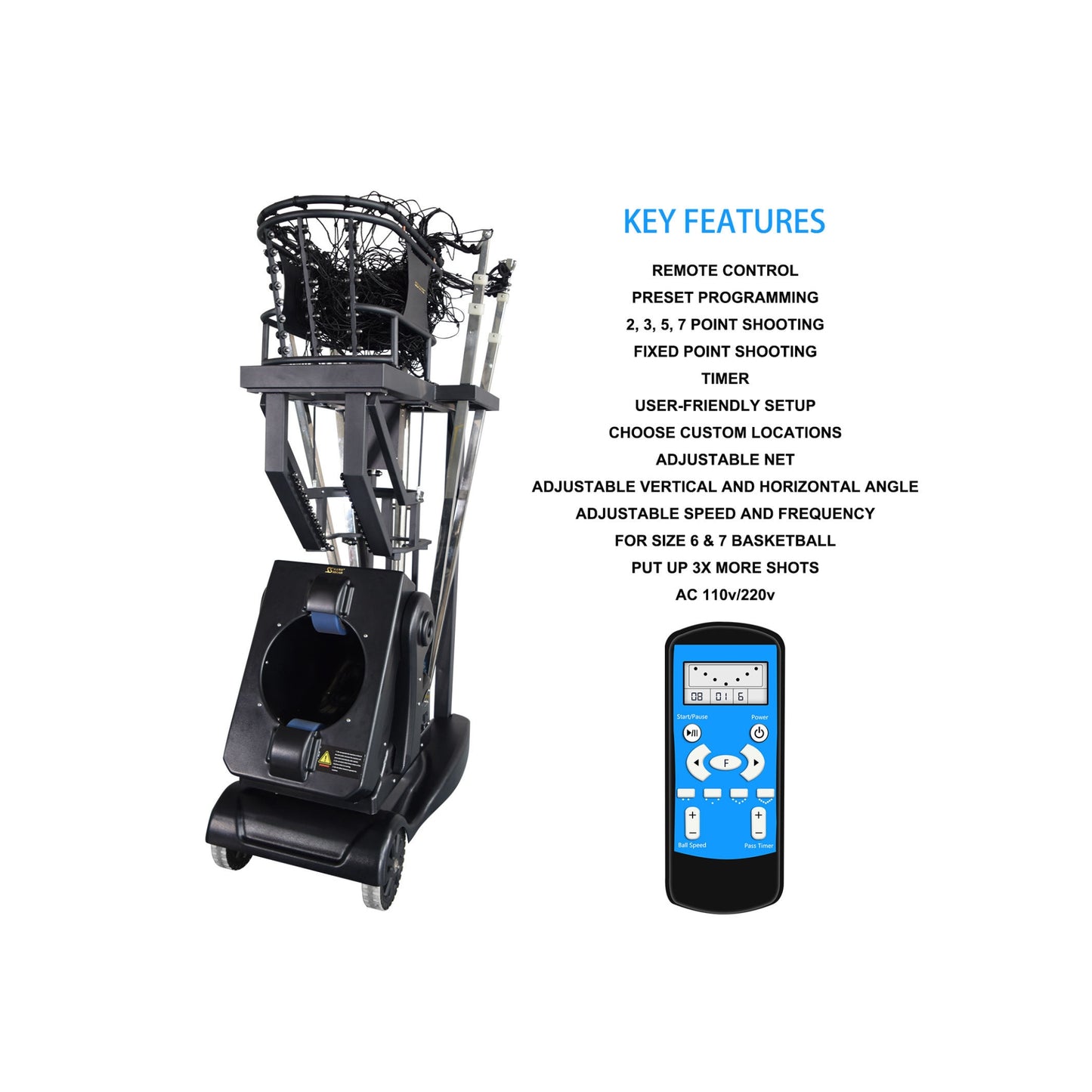 Intelligent Basketball Equipment K2100A - Commercial Heavy Duty