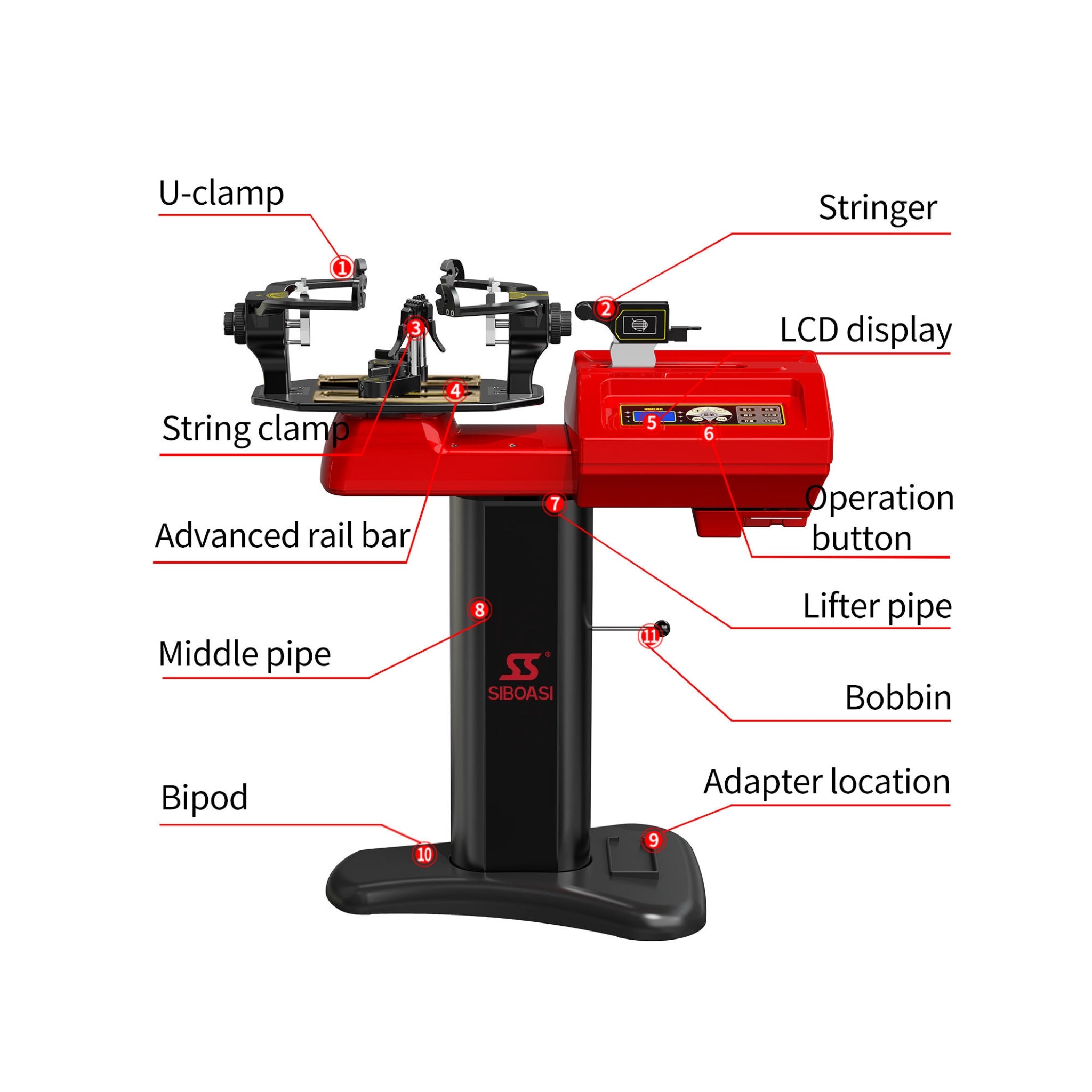 Stringing Machine SS-S6 (Tennis, Badminton, Squash)