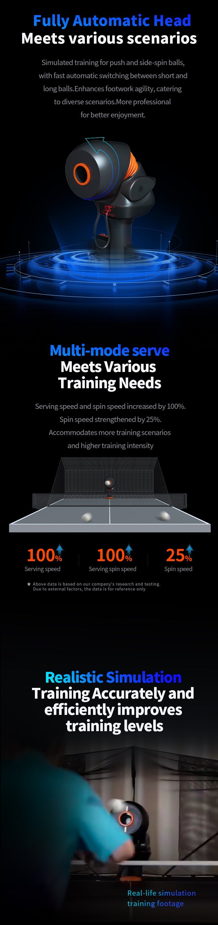 SIBOASI P2300 Table Tennis Ball Machine (SS-P2300)